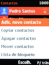 Escolha Copiar contactos.