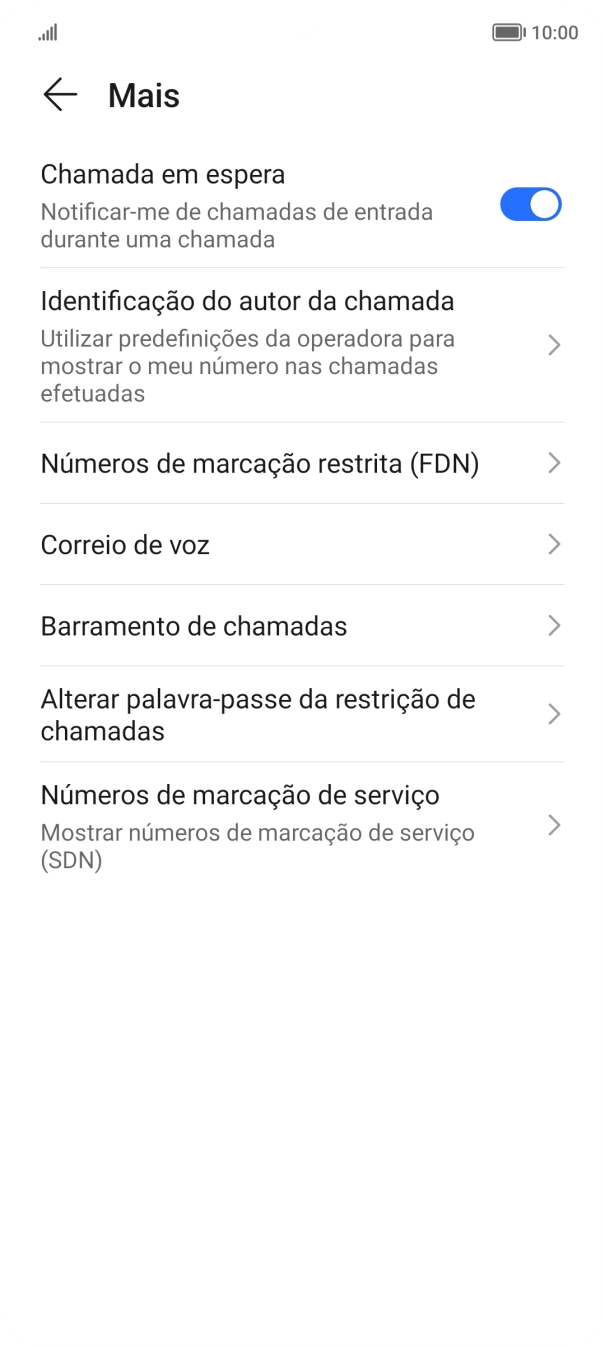 Prima Identificação do autor da chamada.