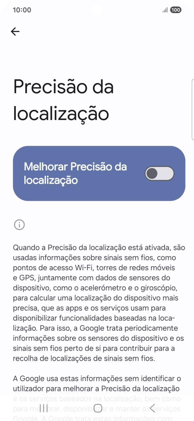 Se premir o indicador junto a 