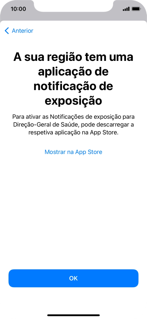 Prima Mostrar na App Store e siga as indicações no ecrã para descarregar e instalar a app.