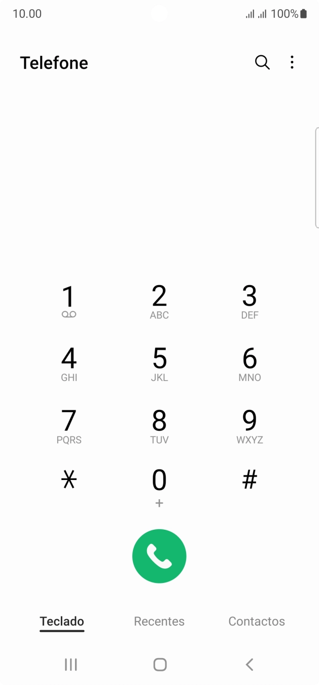 Prima o ícone de menu.