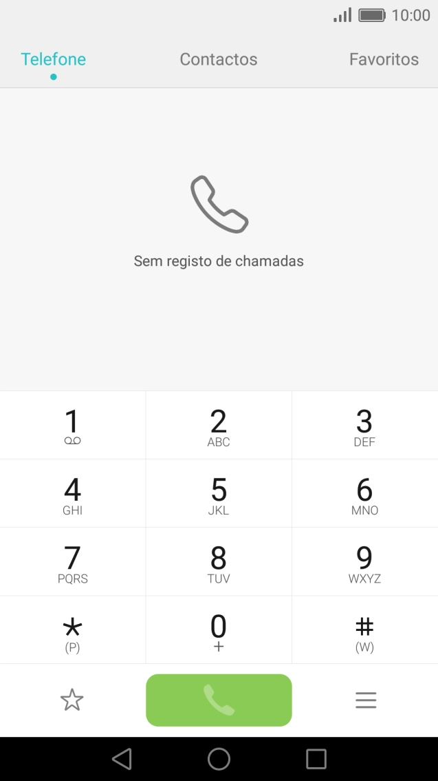 Prima o ícone de menu.