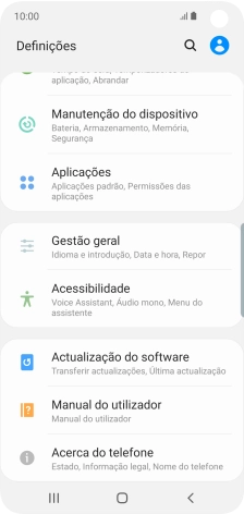 Prima Actualização do software.