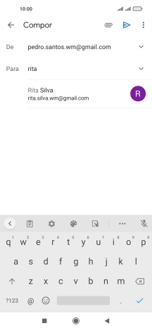 Prima o contacto pretendido.