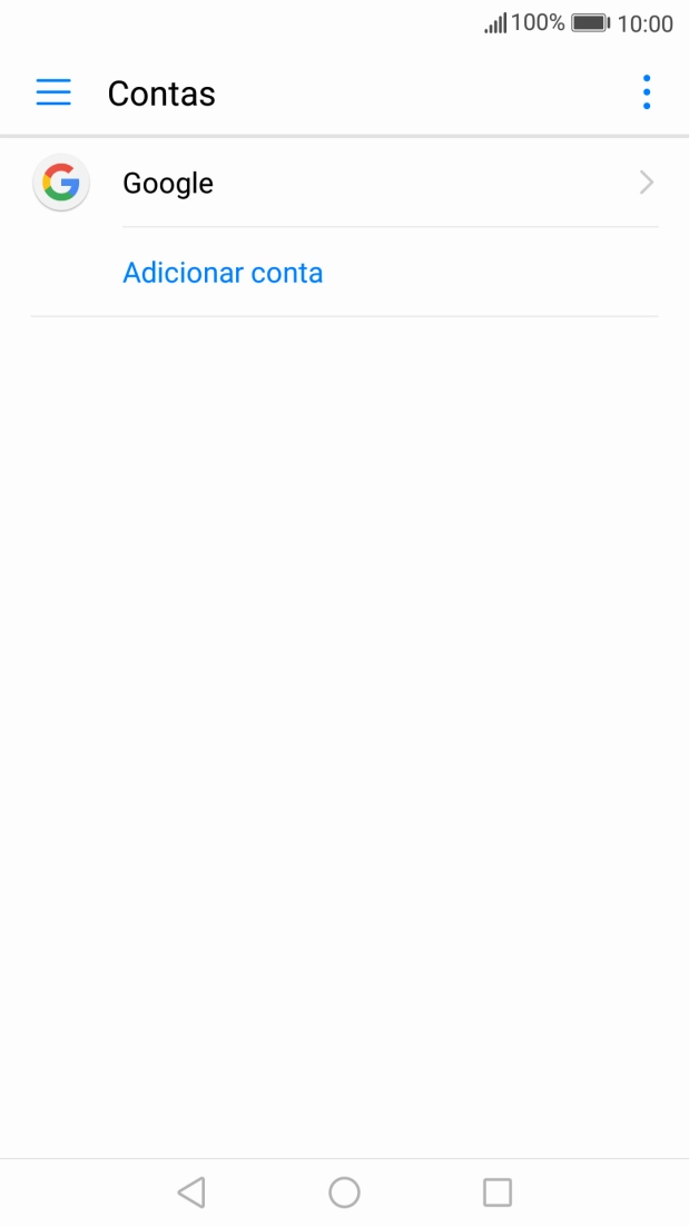 Prima Adicionar conta.