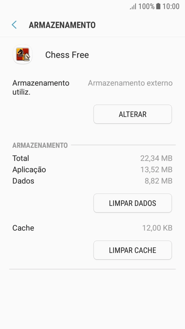 Prima a tecla de início para terminar e voltar ao ecrã inicial.