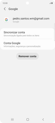 Prima Sincronizar conta.