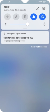 Prima Toque para mais opções.