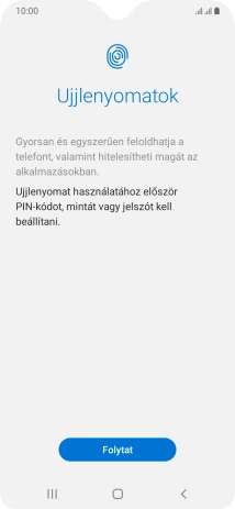 Válaszd a Folytat lehetőséget.