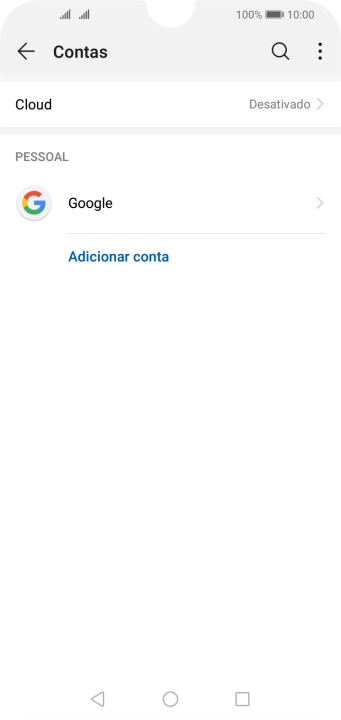 Prima a conta pretendida.