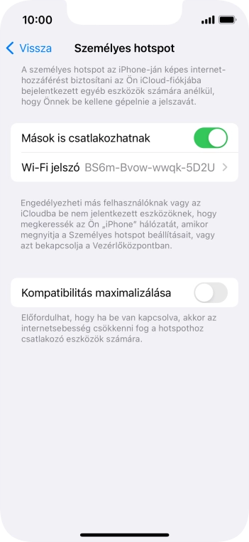 Húzd az ujjad felfelé a kijelző aljáról, hogy visszatérj a kezdőképernyőhöz.