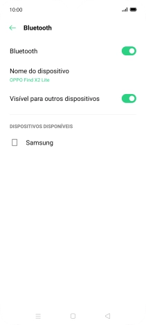 Prima o dispositivo Bluetooth pretendido e siga as indicações no ecrã para emparelhar o dispositivo pretendido com o telefone.