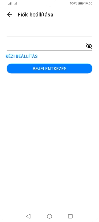 Válaszd a BEJELENTKEZÉS lehetőséget.