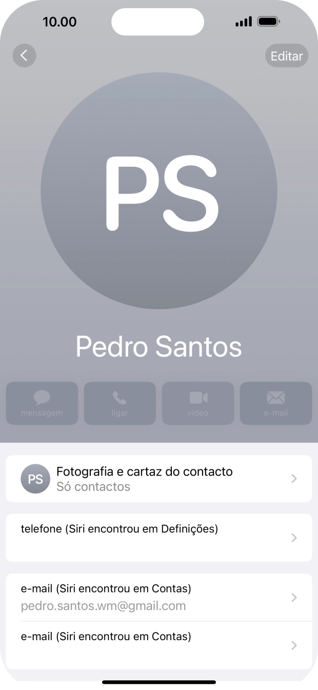 Prima Fotografia e cartaz do contacto.