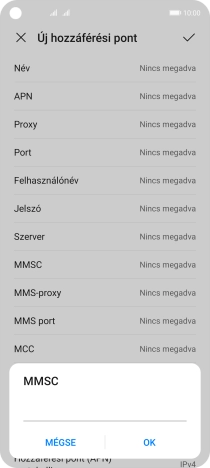 Írd be azt, hogy http://mms.vodafone.hu/servlets/mms, és válaszd az OK lehetőséget.