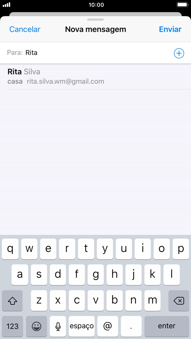 Prima o contacto pretendido