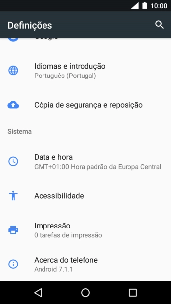 Prima Cópia de segurança e reposição.