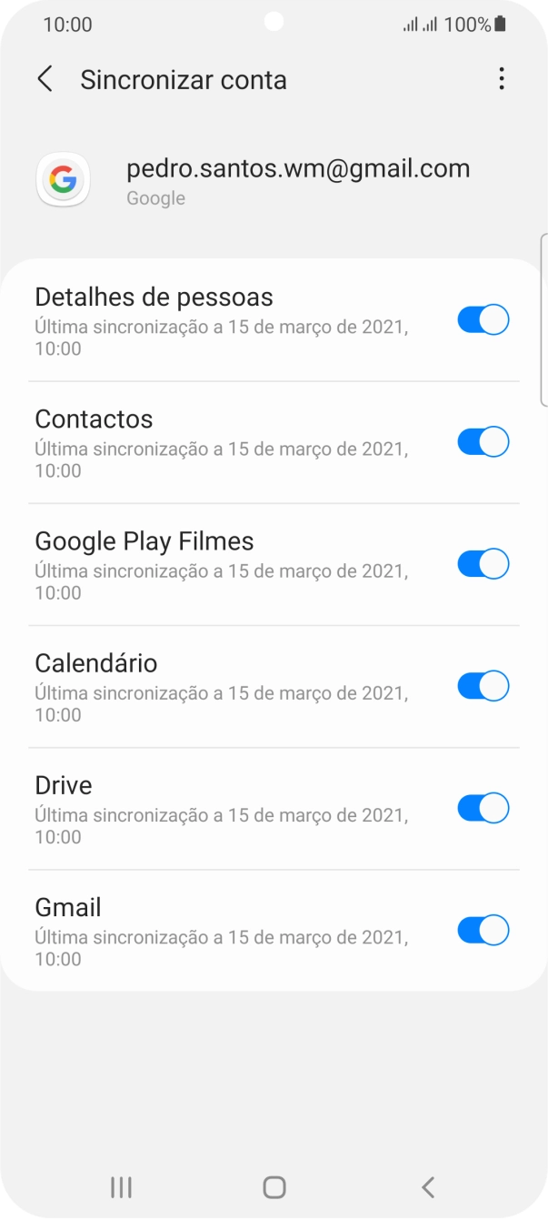 Prima a tecla de início para terminar e voltar ao ecrã inicial.