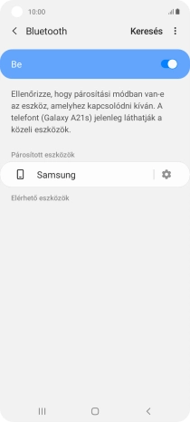 A befejezéshez, és ahhoz, hogy visszatérhess a főképernyőhöz, nyomd meg a főgombot.