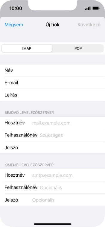 Válaszd a POP lehetőséget.