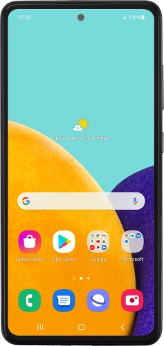 Imagen 1: Vista frontal del Samsung Galaxy A52 5G - Black