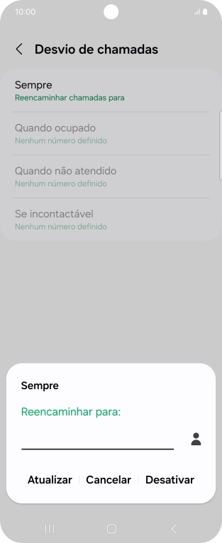 Prima Desativar.