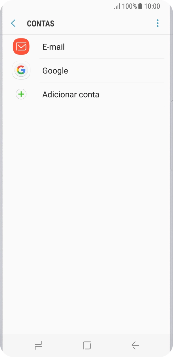 Se o ecrã mostrar esta imagem, a sua conta foi identificada e configurada automaticamente. Siga as indicações no ecrã para introduzir informações adicionais e concluir a configuração.