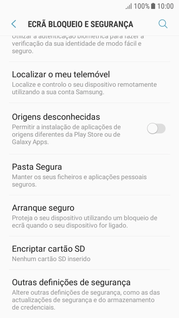 Prima Outras definições de segurança.