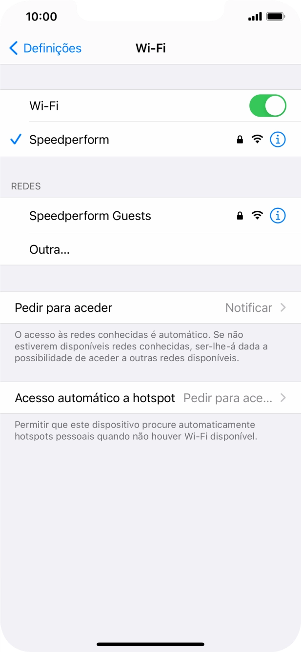 Para voltar ao ecrã inicial, deslize o dedo de baixo para cima a partir da base do ecrã.
