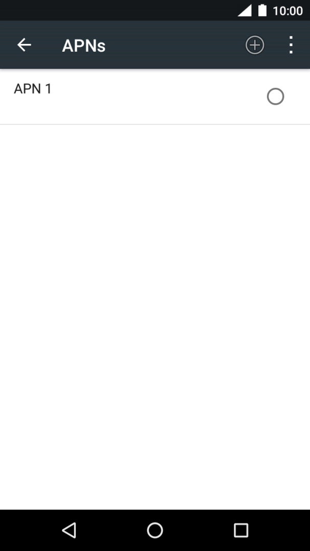 Prima o ícone de nova ligação de dados.