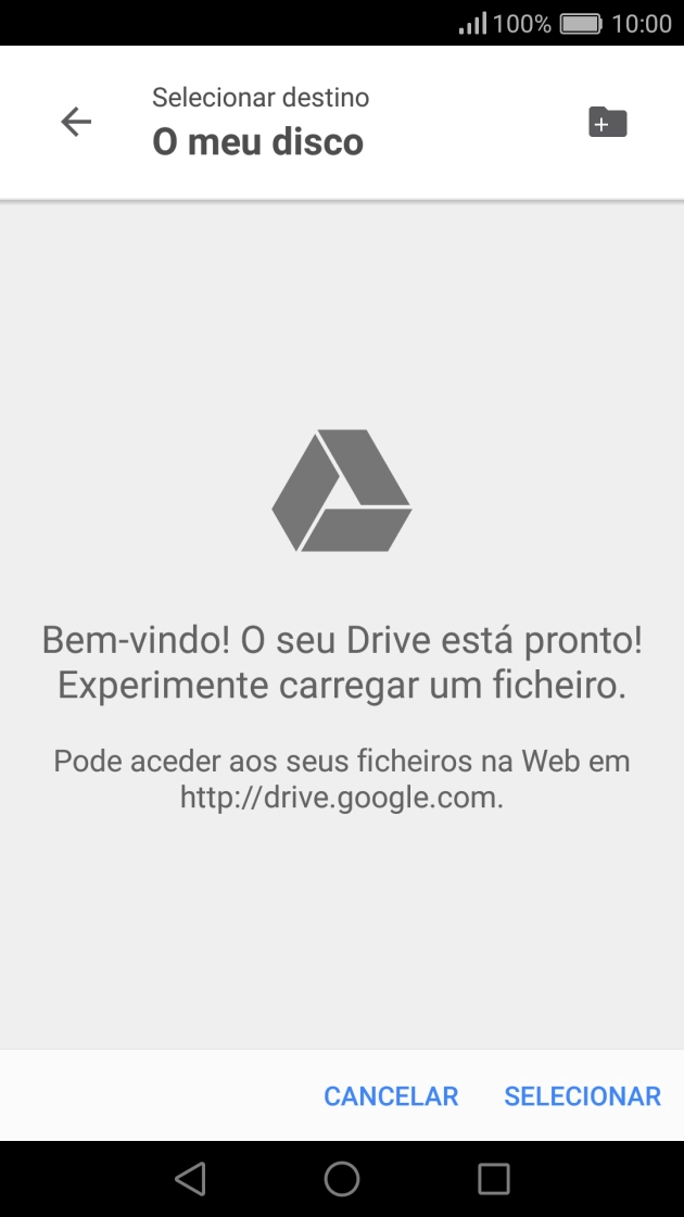 Prima o ícone de nova pasta.