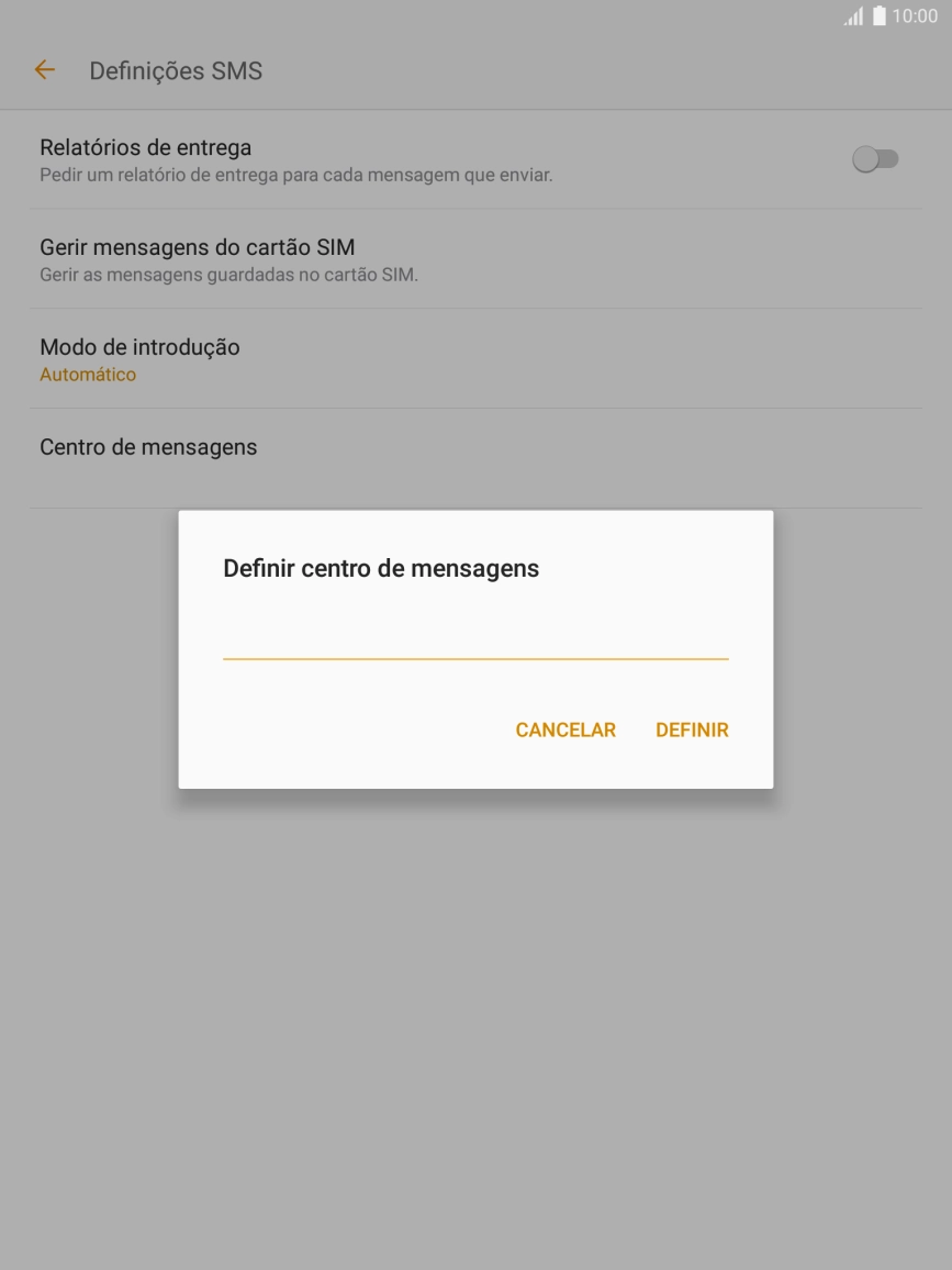 Introduza +351911616161 e prima DEFINIR.