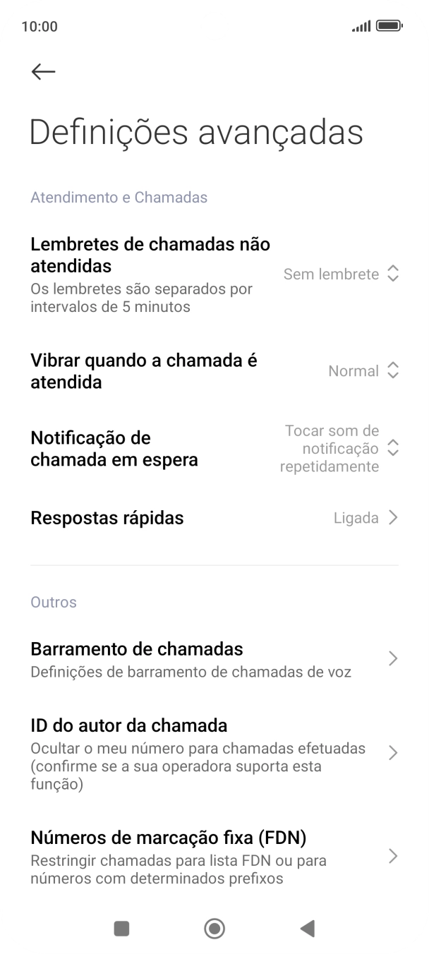 Prima ID do autor da chamada.