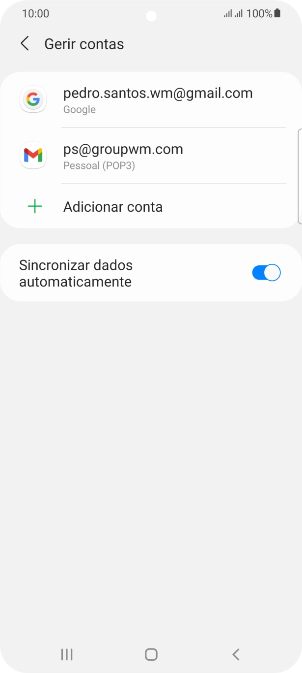 Prima a tecla de início para terminar e voltar ao ecrã inicial.