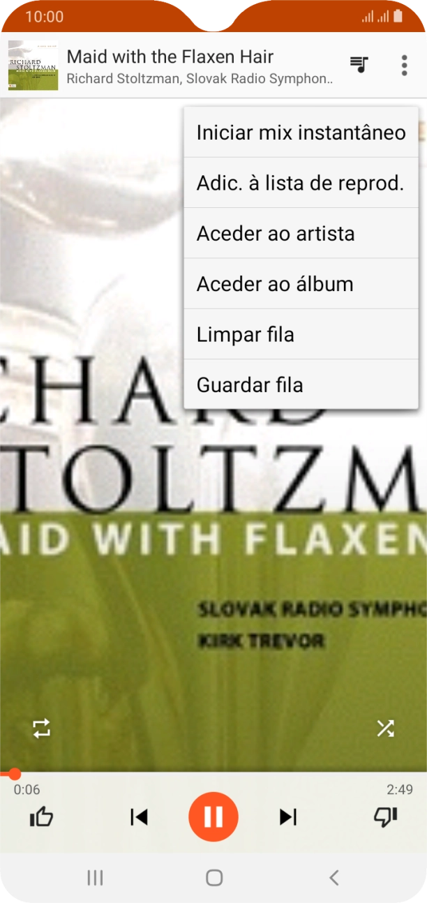 Prima Adic. à lista de reprod..