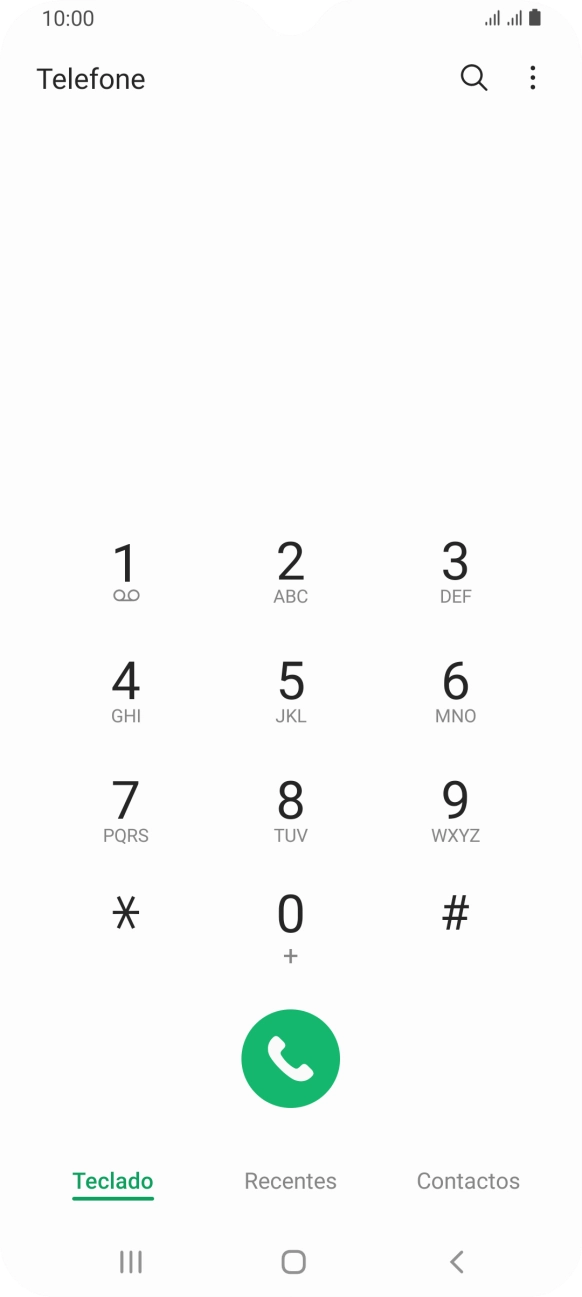 Prima o ícone de menu.