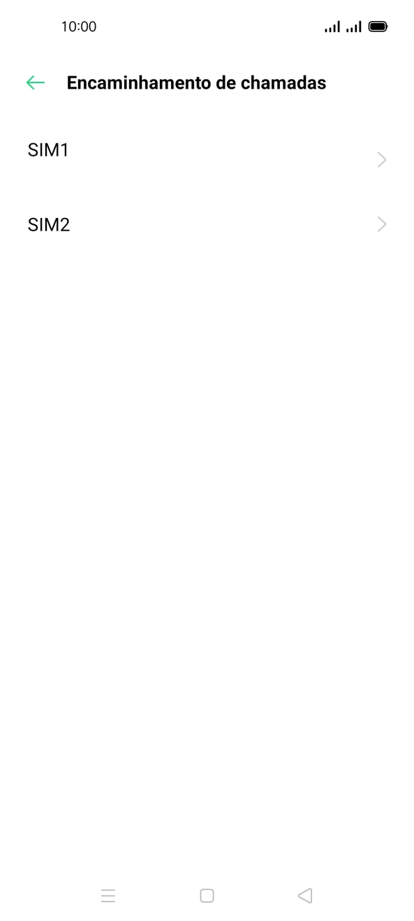 Prima o cartão SIM pretendido.