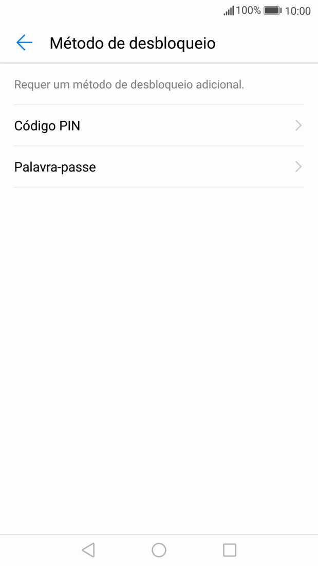 Prima o código de bloqueio do telefone pretendido e siga as indicações no ecrã para estabelecer um código de bloqueio adicional.