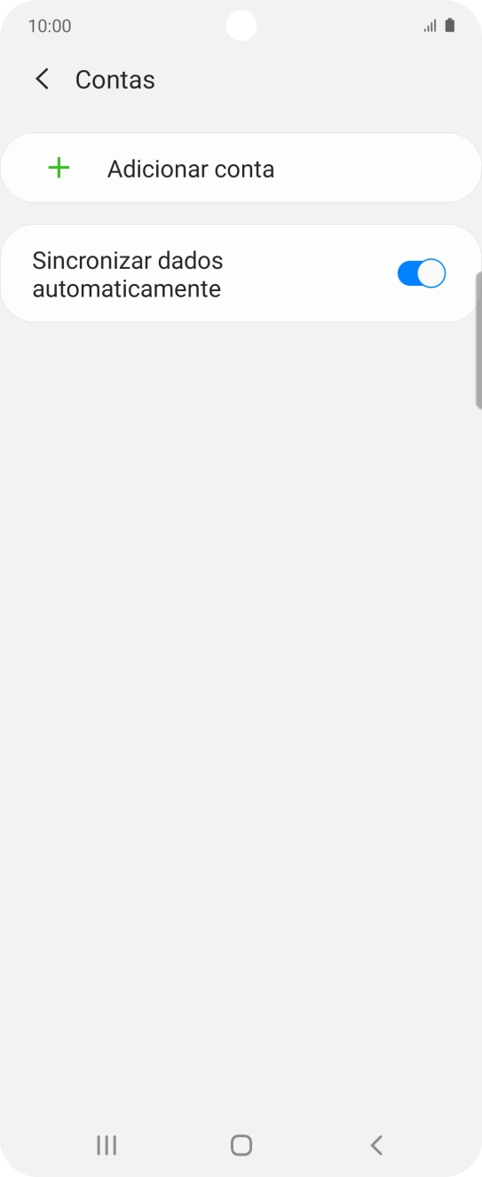 Prima Adicionar conta.