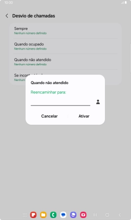 Introduza 123 e prima Ativar.