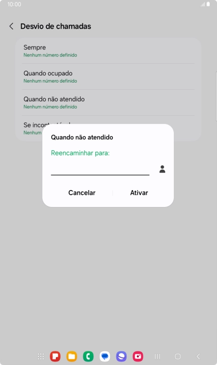 Introduza 123 e prima Ativar.