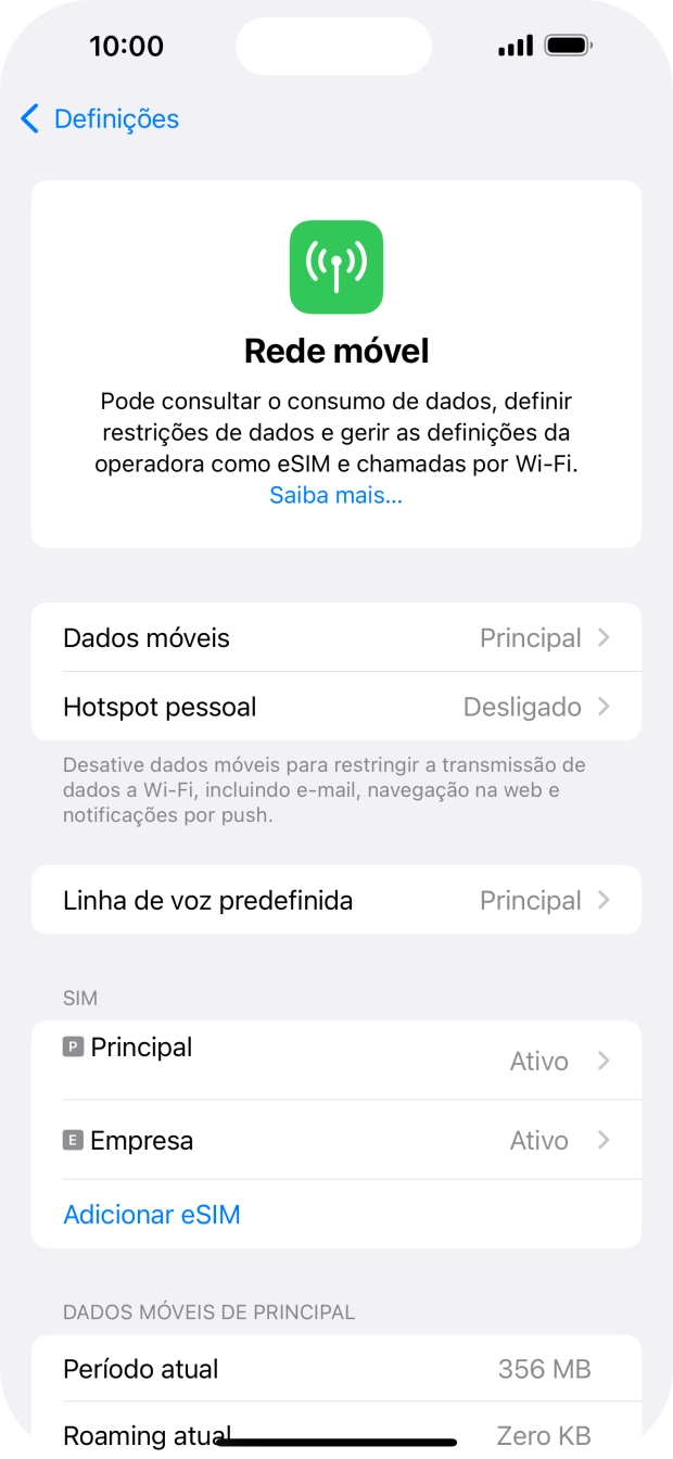 Prima Dados móveis.