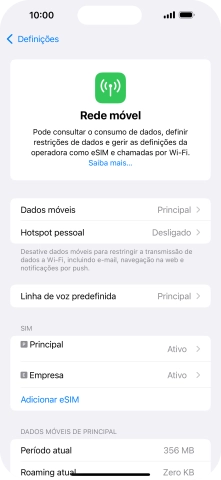 Prima Dados móveis.