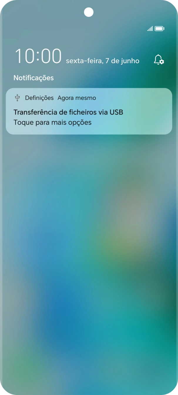 Prima Toque para mais opções.