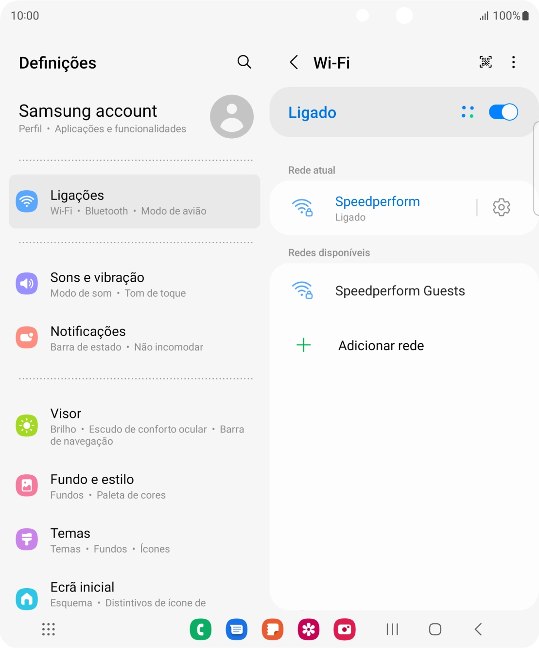 Prima a tecla de início para terminar e voltar ao ecrã inicial.