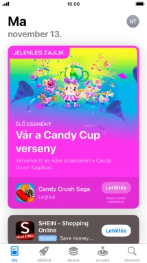 Válaszd a Keresés lehetőséget.