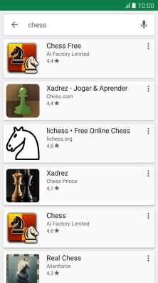 Prima a app pretendida.