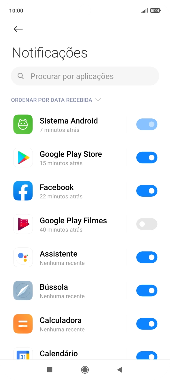 Prima a app pretendida.