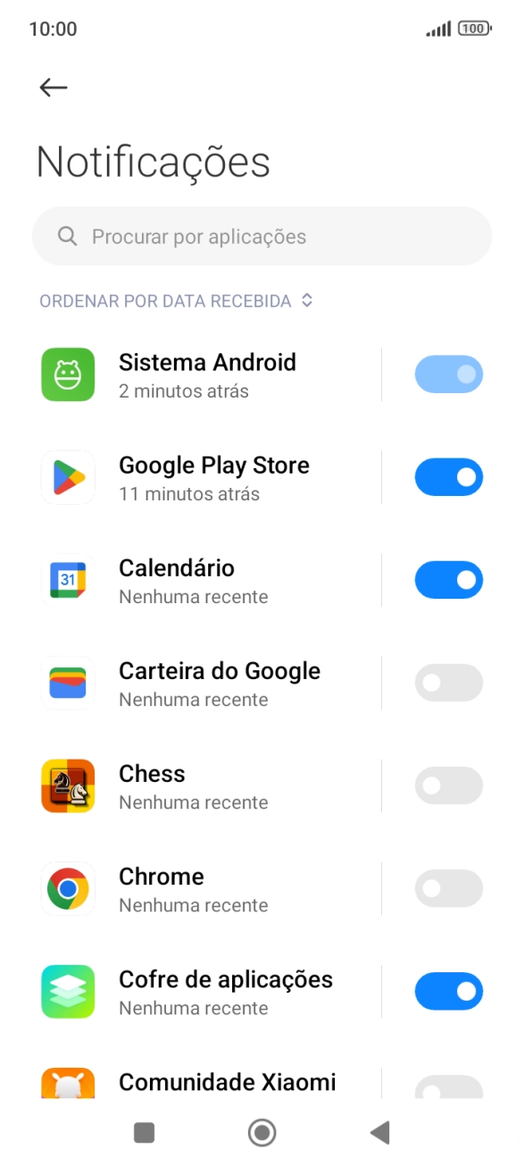 Prima a app pretendida.