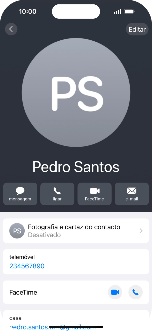 Prima Fotografia e cartaz do contacto.